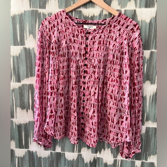 Etoile Isabel Marant || Sorionea Tie-Dye Georgette Blouse - Picture 4 of 9